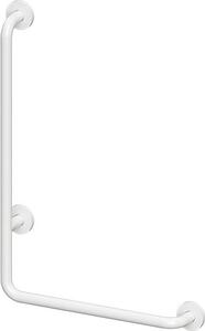 Bemeta Design HELP: Madlo, 890 mm, ve tvaru L, levé, s krytkou, bílá - 301112043