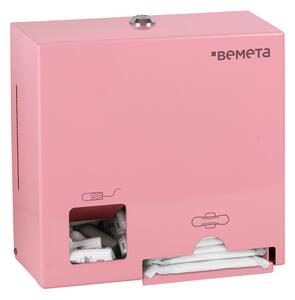 Bemeta Design Zásobník na tampony a hygienické vložky, nerez, růžový - 101403277