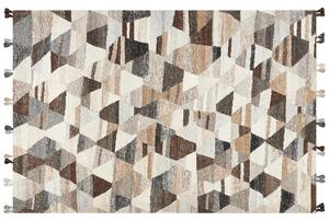 Koberec ARGAVAND Béžová 200 x 300 cm Kelim Vlna