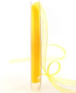 Stuha organza BEAUTY ORGANDY žlutá 8mm x 10m (1,- Kč/m)