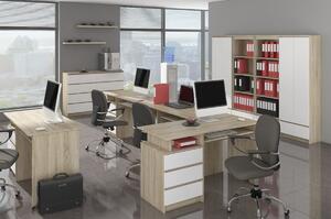 Moderní psací stůl PEPA135, dub Sonoma / bílý