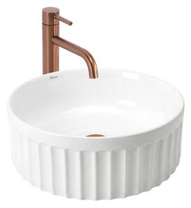 Rea Duo, umyvadlo na desku 380x380x145 mm, bílá lesklá, REA-U3602