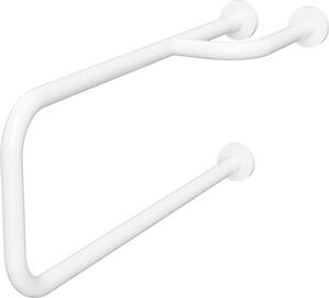 Bemeta Design HELP: Madlo, s dvojitým kotvením, pravé, s krytkou, bílá - 301122113