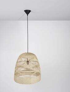 Nova Luce Závěsné svítidlo MARLO přírodní ratan, 46cm, E27 1x12W