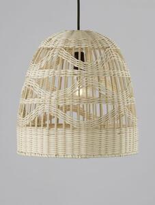 Nova Luce Závěsné svítidlo MARLO přírodní ratan, 30cm, E27 1x12W