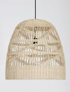 Nova Luce Závěsné svítidlo MARLO přírodní ratan, 46cm, E27 1x12W
