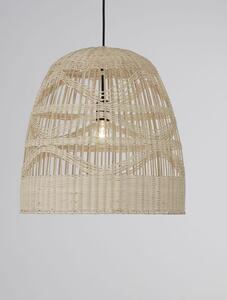 Nova Luce Závěsné svítidlo MARLO přírodní ratan, 46cm, E27 1x12W