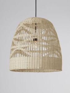 Nova Luce Závěsné svítidlo MARLO přírodní ratan, 46cm, E27 1x12W