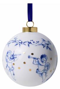Heinen Delfts Blauw Porcelánová ozdoba Christmas Ball Angels - 8 cm HDB114