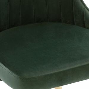 Jídelní židle 2 ks samet / buk Dekorhome Žlutá
