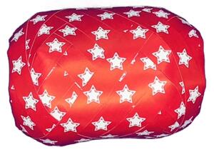 Vánoční vázací stuha NEPTUNO červená (velké Mega klubko) 1 cm x 20 m