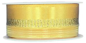 Stahovací látková stuha PRETTY zlatá 25 mm x 3 m (8,-Kč/m)