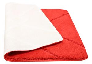 Koupelnový kobereček Moreno Red červený, kosočtverce