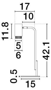 Designová stolní lampa Nessi Bílá