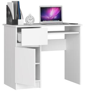 Designový psací stůl PIXEL90L, bílý