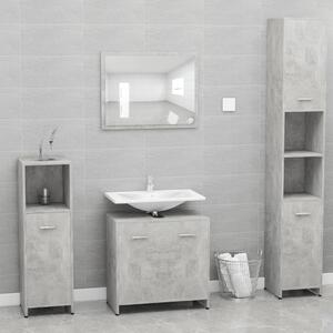 Sada koupelnového nábytku betonově šedá kompozitní dřevo