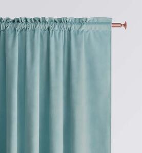 Room99 Hotový Závěs na pásce CHARMY Jednobarevný Velurový Zatemňovací Barva: Granátová, Velikost: 140 x 260 cm