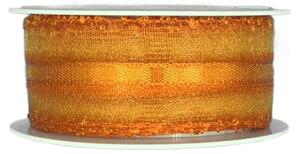 Stahovací organzová stuha EMOTION oranžová, 25 mm x 3 m (8,-Kč/m)