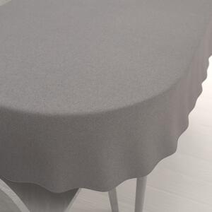 Biante Dekorační oválný ubrus BKR-503 Šedý režný 60x100 cm
