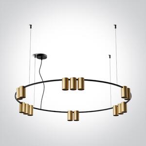 ONE-light Závěsný lustr Sigo kruh 100cm 15x7W GU10 230V kartáčovaná mosaz