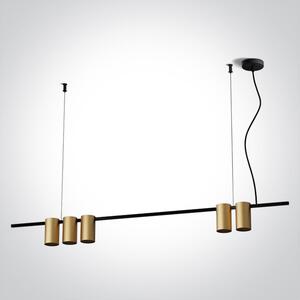 ONE-light Závěsný lustr Sigo 5x7W GU10 230V 1m kartáčovaná mosaz