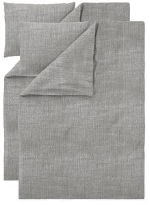 Livarno® Sada ložního povlečení z jemného flanelu, 140 x 200 cm, 70 x 90 cm, 2dílná, šedá (800014573)
