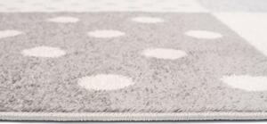 Chemex Dětský koberec Lazur - srdíčka 1 - modrý/bílý Rozměr koberce: 80x150 cm