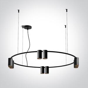 ONE-light Závěsný lustr Sigo kruh 80cm 10x7W GU10 230V černý