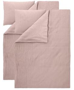 Livarno® Sada mušelínového ložního povlečení, 140 x 200 cm, 70 x 90 cm, 2dílná, světle růžová (800014525)