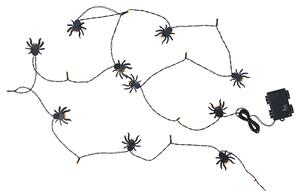 Světelný LED řetěz / Halloweenská LED pavučina (pavouci) (100413840001)