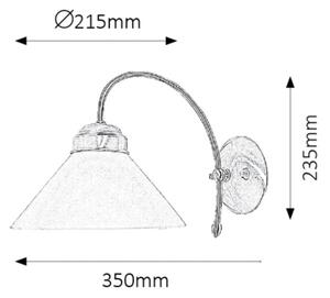 Rabalux 2701 - Nástěnné svítidlo MARIAN 1xE27/60W/230V