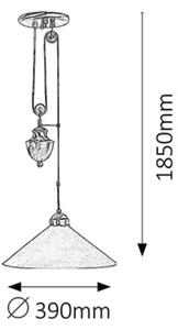 Rabalux 2706 - Lustr MARIAN 1xE27/100W/230V