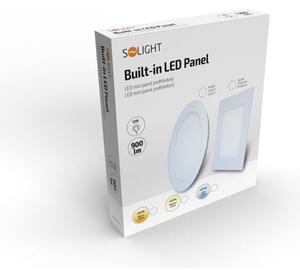 SOLIGHT LED mini panel podhledový 12W/230V/900Lm/4000K/IP20, bílý, 170x170mm