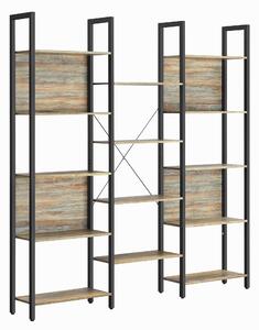 REGÁL NA DOKUMENTY, hnědá, černá, 158/166/24 cm Boxxx - Online Only kancelářský nábytek, Online Only