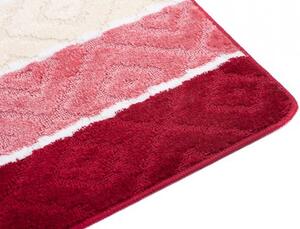 Koupelnový kobereček MULTI A5132 Romby - červený