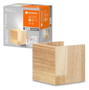 Chytré WiFi LED světlo WALL WOOD 110x110, nastavitelná bílá