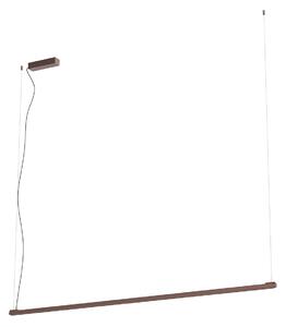 Redo Závěsné LED lineární svítidlo CRISP 48W, š. 172 cm, stmívatelné Barva: Hnědá, Barva světla: 2700K