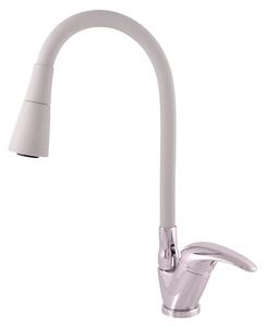 Slezák - RAV Dřezová baterie SÁZAVA - SAx06.x/13S, Šedá/chrom Připojovací hadičky - závit: 3/8", Typ ovládací páky: Ovládací páka č.: 0 - (SA006.0/13S)