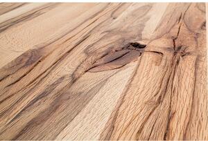 Jídelní stůl CASTELLO dub divoký přírodní/leštěná ocel Velikost stolu 180x100