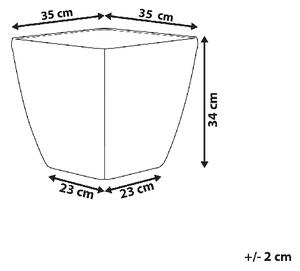 Květináč ASTRAS 35 cm Stříbrná