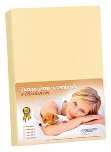 BELLATEX Jersey LUX Vanilková 90x200 cm