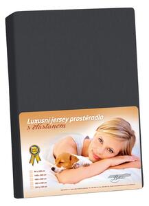 BELLATEX Jersey LUX Grafitová 90x200 cm