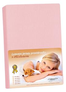 BELLATEX Jersey LUX Růžová 90x200 cm