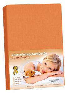 BELLATEX Jersey LUX Mandarinková 90x200 cm