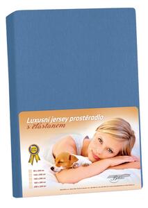 BELLATEX Jersey LUX Tmavě modrá 90x200 cm