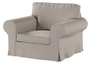 Potah na křeslo IKEA Ektorp barva šedá látka pletený vzor
