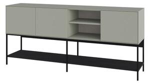 Komoda Houseland Amira 180 cm šedo-zelená