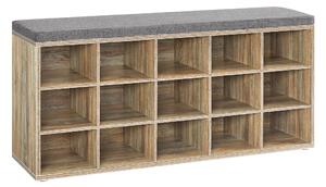 SONGMICS Botník Vasagle Endersen 105 cm světle hnědý/šedý