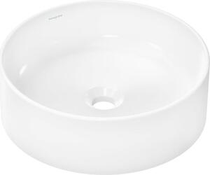 Umyvadlo na desku Hansgrohe Xuniva S 40x40 cm bez otvoru pro baterii, bez přepadu 61071450