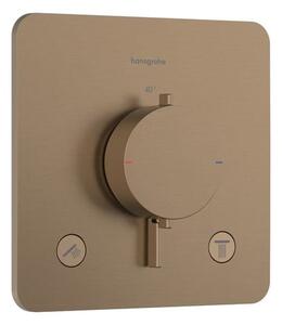 Sprchová a vanová baterie Hansgrohe Ecostat Comfort Q bez podomítkového tělesa kartáčovaný bronz 33713140